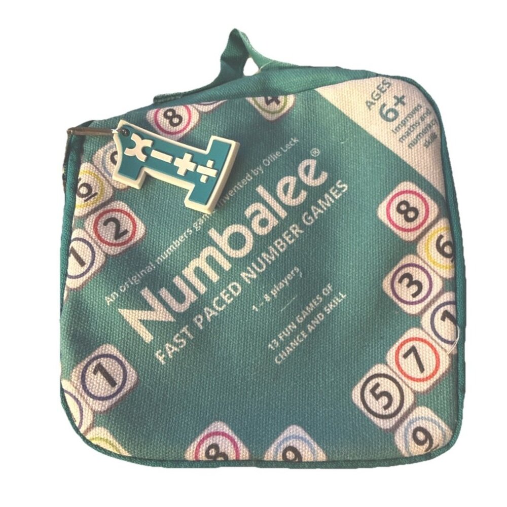 Numbalee Fast Paced Number Tile Games 13 Games Ages 6+ Carrying Case